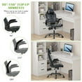 thumbnail image 5 of YRLLENSDAN Gaming Chair Video Game for Adults, Leather High Back Computer Chair with Flip-up Arms/Lumbar Support/Headrest Adjustable Desk Chairs for Computer, Women Men, 5 of 8