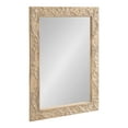 thumbnail image 5 of Kate and Laurel Natesa Boho Rectangle Carved Wood Mirror, 24 x 32, Natural Brown, Coastal Light Wooden Rectangular Mirror with Carved Detailing for Use as Bathroom Mirror for Vanity, 5 of 9