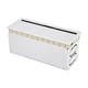 thumbnail image 3 of Pasacables de escritorio de aluminio, caja organizadora de cables, portátil, resistente y multifuncional. Blanco, 3 of 9