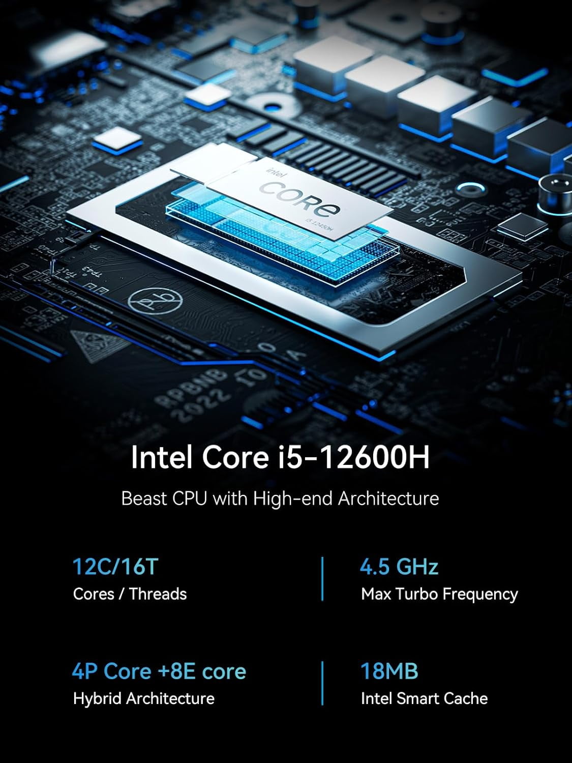 MINISFORUM NAB6 Lite Mini PC Core i5-12600H(12C/16T, up to 4.5 GHz) Mini Computer 16GB RAM + 500GB SSD, 2xHDMI + 2xUSB-C 4K@60Hz Outputs, 2x2.5G LAN, 4xUSB3.2, Intel Iris Xe Graphics Desktop Computer - MINISFORUM NAB6 Lite Mini PC Core i5-12600H(12C/16T, up to 4.5 GHz) Mini Computer 16GB RAM + 500GB SSD, 2xHDMI + 2xUSB-C 4K@60Hz Outputs, 2x2.5G LAN, 4xUSB3.2, Intel Iris Xe Graphics Desktop Computer -