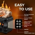 thumbnail image 5 of WAA Electric 750W/1500W 5 Flame Brightness, Remote and Auto Shut Off Fireplace Inserts with Log Heater, 5 of 7