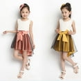 thumbnail image 2 of K-Cliffs Toddler/Girls Sleeveless Lace Party Dress Soft Chiffon Tulle Bottom, Yellow 3Y, 2 of 2