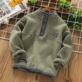 thumbnail image 4 of KYAIGUO Kids Toddler Sweat Top for Boys,Baby Fall Winter Long Sleeve Pullover Active Casual Thickened Warm Big Little Boys Fleece Sweatshirt for 2-12 Years, 4 of 7