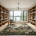 thumbnail image 2 of ODIKA 4' x 6' Machine Washable Non-Slip Area Rug, cottagecore floral High Traffic Rug, Beige, 1151926, 2 of 7