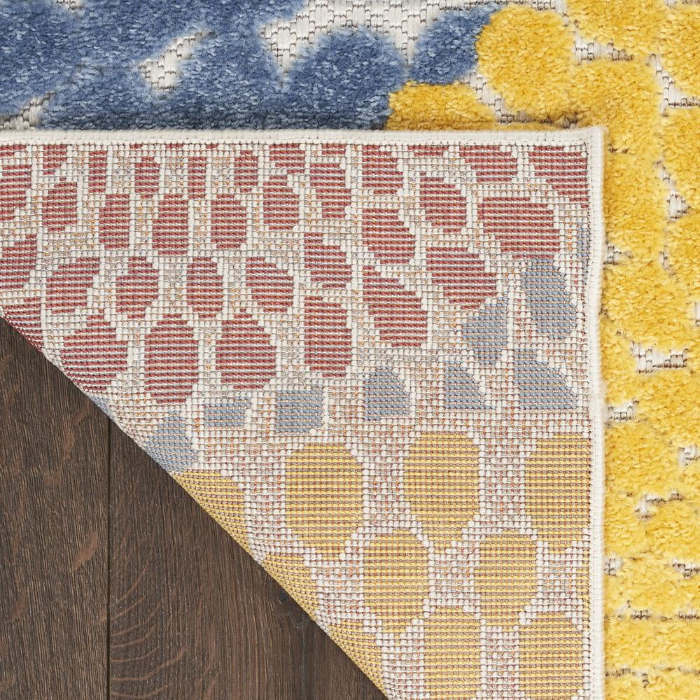 Nourison Aloha Indoor/Outdoor Multicolor 6' x 9' Area Rug, (6x9)