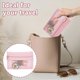 thumbnail image 5 of Organizador portátil de collares rosa de 10 piezas, sin enredos, con 4 bolsas. Incluye organizador de joyas, tarjetero y estuche universal para guardar joyas., 5 of 9