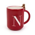 thumbnail image 2 of Tasses monogrammées en céramique Holiday Times - N, 2 of 3