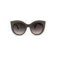 thumbnail image 3 of Girls Kid Size Thick Plastic Round Circle Lens Cat Eye Sunglasses Grey Smoke, 3 of 4