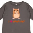 thumbnail image 4 of Inktastic I Love Hamsters Boys or Girls Long Sleeve Toddler T-Shirt, 4 of 5