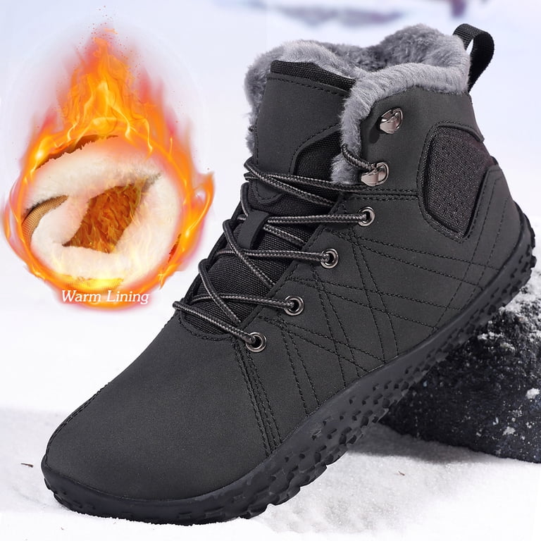 Ecetana Mens Wide Toe Snow Boots Lightweight Waterproof  display picture 1