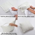 thumbnail image 5 of Decorative Cotton Knitted Pillow Case Cushion Cover Double-Cable Warm Throw Pillow Covers for Bed Couch 18x18 Inches Cream, 5 of 7