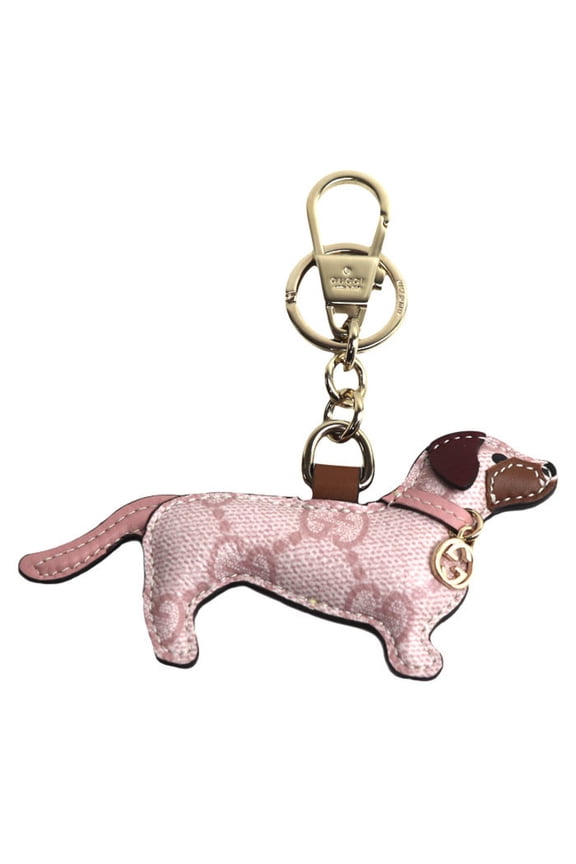 Pre-Owned GUCCI GG Supreme Canvas Dog Shape Charm 821812 IAAFQ 8092 Women's