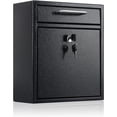 thumbnail image 1 of Steel Mailbox Wall Mount, Medium Locking Mailbox with 3 Keys, 1 of 6