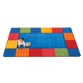 thumbnail image 2 of Carpets For Kids Pattern Blocks Primary Colors Rug - 6' x 9', 2 of 3