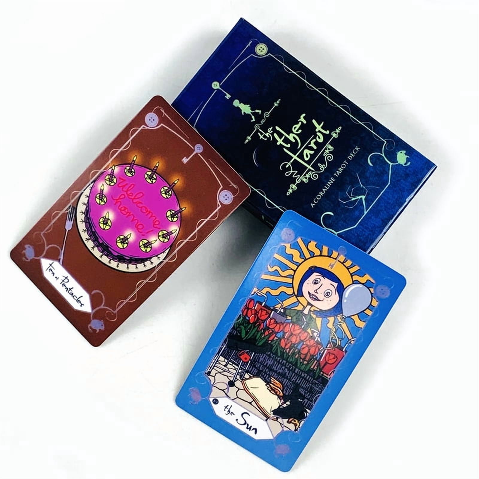 The OTHER Tarot Cards 78 Pcs Tarot Deck The Key That Opens The Door To The Coraline World, Great For Meditation & Party Games