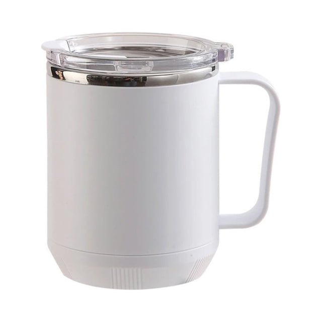 EGNMCR Storage Containers Coffee Mug, Portable Double Layer Stainless Steel Mug With Lid And Handle, Induction Heatable, Insulated Coffee Mug For Travel, Camping, Office Coffee Mug