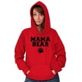 thumbnail image 3 of Mama Bear Paw Print Cute Mothers Day Women Plus Size Graphic Pullover Hoodie Brisco Brands 2X, 3 of 3