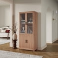 thumbnail image 2 of Manhattan Comfort Jodie Bookcase made from Engineered Wood in Maple, 2 of 8