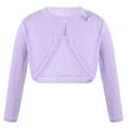 thumbnail image 2 of TiaoBug Kids Girls Long Sleeve Bolero Shrug Wedding Flower Girls Dress Cover Up Knitted Cardigan 2-13, 2 of 7