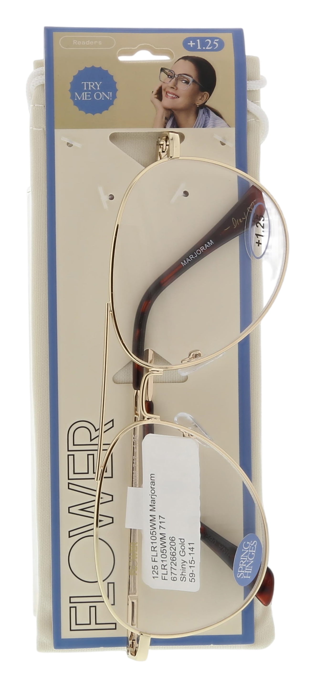 FLOWER Womens Reading Glasses - FLR105 Marjoram +1.25