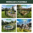 thumbnail image 6 of FXW Garden Fence Outdoor for The Yard – 50in(H) x 41.7ft(L) Heavy Duty Metal Animal Barrier for Dog and Rabbit, Decorative Dog Fence, 16 Panels, Black, 6 of 7