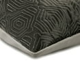 thumbnail image 2 of Cushion Cover For Chair, Grey Couch Throw&nbsp;Pillow Cover, 20x20 inch (50x50 cm) Faux Leather & Suede Toss Pillow, Pillow Cover with Trellis & & Quilted, Geometriced - Transfixed, 2 of 3