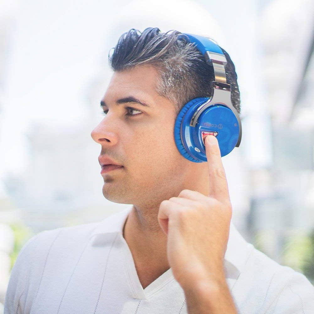 COWIN Bluetooth Noise-Canceling Over-Ear Headphones, Blue