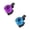Purple Blue, variant on GJX 2Pcs Bicycle Bell,Compact and Portable Design Bicycle Warning Bell,Thumb-Activated Easy Ringing Crisp and Loud Bell Sound Bike Ring Bell,Purple Blue