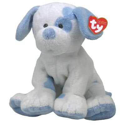 blue stuffed dog