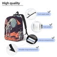 thumbnail image 5 of Daiia Astronaut With American Flag Vintage Canvas Backpack for Men and Women ,Hiking Backpack,Travel Laptop Bag for School,Large Capacity Backpack-Medium, 5 of 8