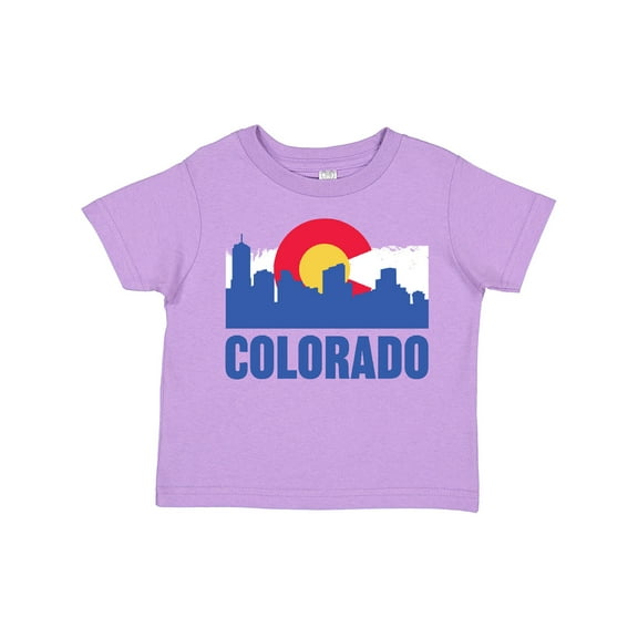 Inktastic Colorado Flag and Skyline Boys or Girls Toddler T-Shirt