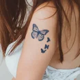 thumbnail image 4 of Pegatinas de tatuajes de mariposas a prueba de agua para manos y muñecas, tatuajes de larga duración semipermanentes con temática de medicina herbal para mujeres, 4 of 4