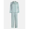 thumbnail image 5 of Joyspun Women’s Stretch Satin Sleep Top and Pants, 2-Piece Set, Sizes XS to 3X, 5 of 5