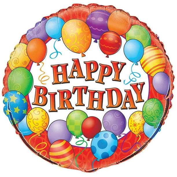 18" Foil Balloons Happy Birthday Balloon