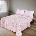 thumbnail image 7 of RUVANTI 100% Cotton Sheets – King Size Percale Bedding, Cooling & Breathable Floral Design, Durable with a Crisp, Soft & Comfortable Feel, 16" Deep Pocket, 4-Piece Set, Bouquet, 7 of 7