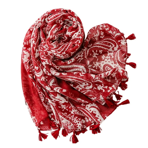 Huhudde Elegant Cashew Scarf Shawl Lightweight and Multiuse Shoulder Wrap Scarf for Various Outfit and Occasion Popular Scarf