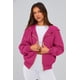 thumbnail image 4 of Sudadera con Capucha PRETTYGARDEN con Cierre Rosa Rojo Mediana, 4 of 8