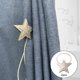 thumbnail image 1 of 2 piezas de cortina magnética en apariencia de estrella Clips de sujeción de cuerda decorativos sujetadores para cortinas de ventana cortinas para sujetar plata perfecl corbata de cortina, 1 of 7