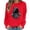 Red, variant on Halloween Fleece Lined Sweatshirts For Women Fall Crewneck Long Sleeve Ghost Printed Casual Pullover Tops S-XXL