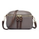 thumbnail image 1 of Bolso de mano sencillo de piel suave para mujer, estilo urbano, con un solo hombro, color gris oscuro, 1 of 5