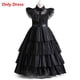 thumbnail image 1 of Disfraz de Cosplay de Wednesday para niña, vestido gótico negro para fiesta de Halloween, novedad de 2023, 1 of 4