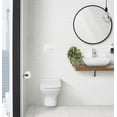 thumbnail image 2 of Wall Mount Dual Flush Actuator Plate with Rectangle Push Buttons in White, 2 of 4
