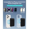 thumbnail image 3 of Cartera magnética Senose compatible con MagSafe para iPhone 12-16, 3 of 6