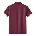 thumbnail image 2 of Big Size Fall Leaves Ladies Big Size Heavyweight Cotton Pique Polo Graphic Shirt - Burgundy 3XL, 2 of 2
