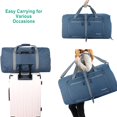thumbnail image 4 of Bolsa de viaje Woogwin, grande, impermeable, 60 L, azul oscuro, 4 of 6