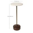 thumbnail image 3 of Better Homes & Gardens Aster Drink Table, White Marble, 3 of 6