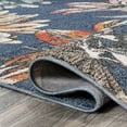 thumbnail image 5 of JONATHAN Y CONTEMPORARY POP 2 x 8 Runner Rug, Giglio Botanical Flower - Blue/Orange/Cream, CTP202A-28, 5 of 8