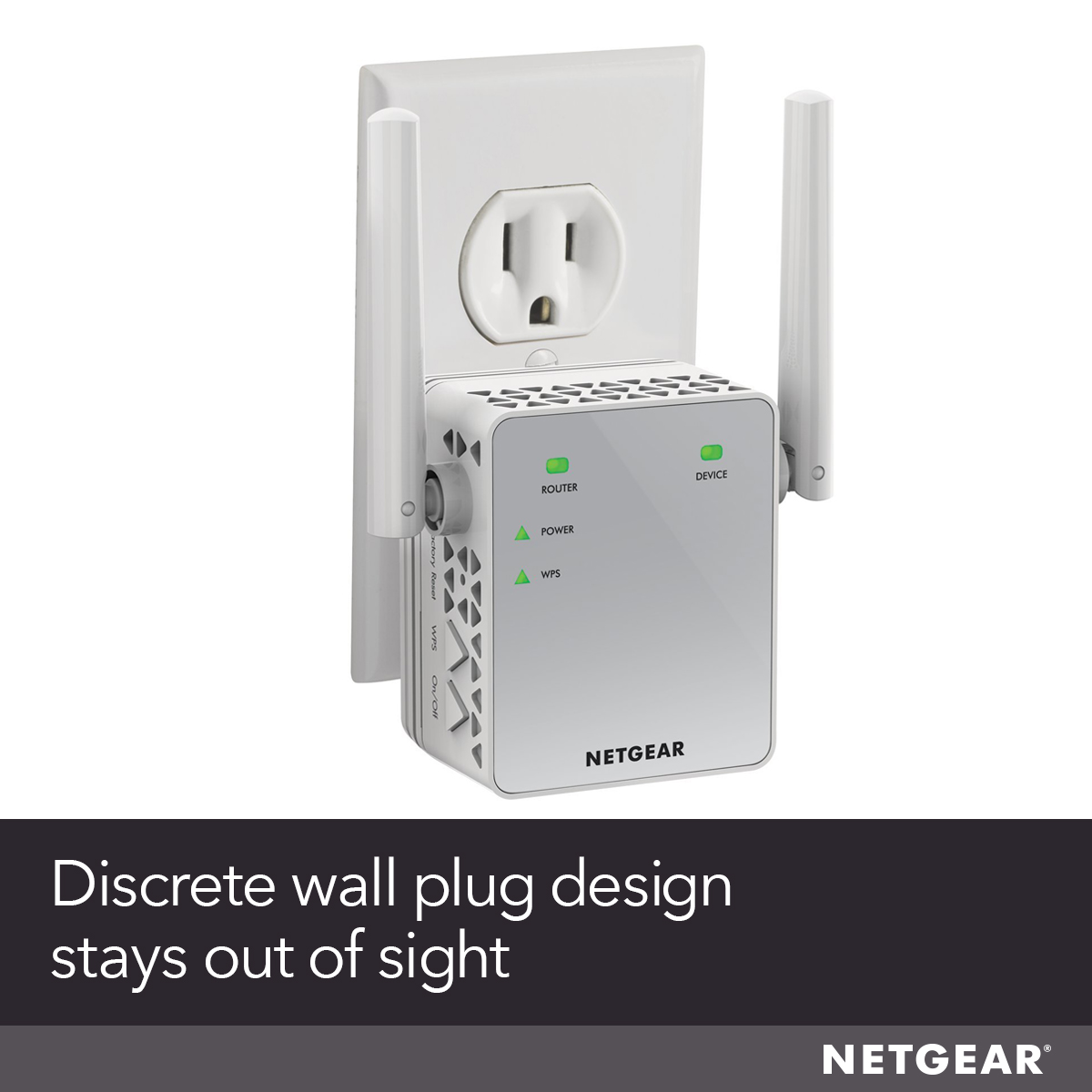 NETGEAR - AC750 WiFi Range Extender and Signal Booster, Wall-Plug, 750Mbps (EX3700) - image 3 of 7