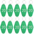 thumbnail image 1 of 10 Pcs Key Tags Vintage Motel Keychain Fade-resistant Smooth Surface Long-lasting DIY Crafts Ornament, 1 of 10