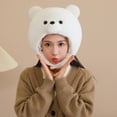 thumbnail image 7 of Jiibva Plush Polar Bear Hat Cap Warm Comfortable Beanies Hat Winter Warm Knitted Hat For Halloween Carnival, 7 of 7